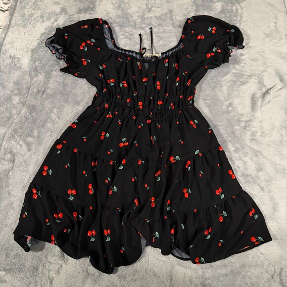 Liberty Love Cherry Tiered Peasant Dress - Picture 2 of 4